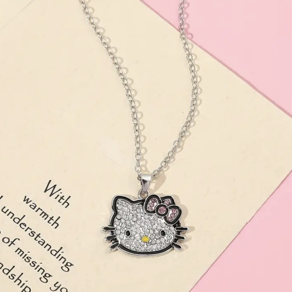 Hello Kitty Rhinestone Necklace - Picture 3 of 5